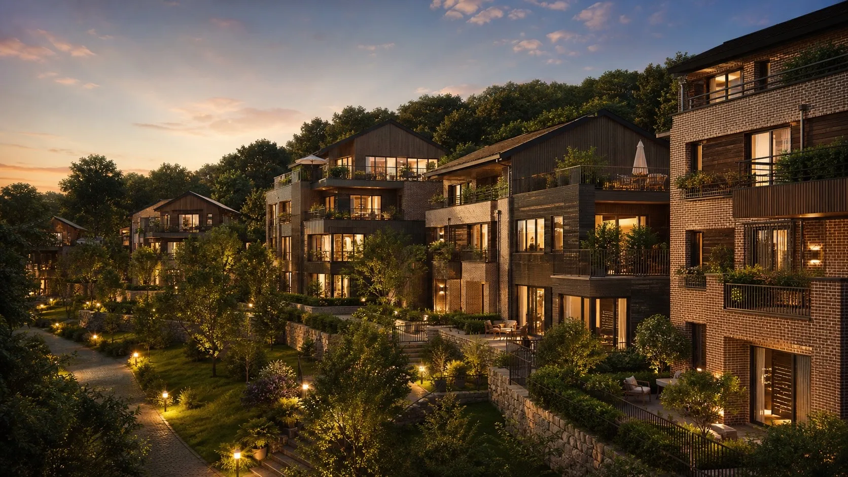 도심 하이엔드 아파트 분양 사이트 히어로 (데모)